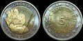 SWITZERLAND-KM.92-5-Francs-2001-Zürcher-Sechselauten-UNC
