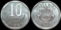 COSTA-RICA-KM.215.1-10-Colones-1992-UNC