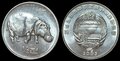 KOREA-NORTH-KM.190-½-Chon-2002-Hippopotamus-UNC