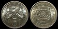 SINGAPORE-KM.99-5-Cents-2010-UNC