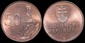 SLOVAKIA-KM.35-50-Halierov-2007-UNC