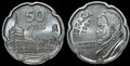SPAIN-KM.985-50-Pesetas-1997-El-Escorial-UNC