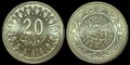 TUNISIA-KM.307.1-20-Milim-2009-UNC