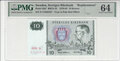 Sweden 10 Kronor 1976 Pick 52d PMG Choice UNC 64 Obverse