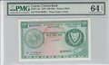 Cyprus 500 Mils 1979 Pick 42c PMG Choice UNC 64 EPQ Obverse