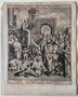 Antieke gravure Ezra leest de Wet Nehemia 8 Ottens 1754