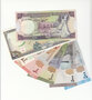 Set van 7 verschillende Syrische bankbiljetten in UNC kwaliteit uit de periode 1991–2019.