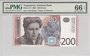 YUGOSLAVIA P.157 - 200 Dinara 2001 PMG 66 EPQ_7