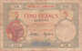 FRENCH SOMALILAND P.6b - 5 Francs ND 1926-38 Fine_7