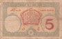 FRENCH SOMALILAND P.6b - 5 Francs ND 1926-38 Fine_7