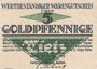 RHEINLAND 5 Goldpfennig 1923 Aachen XF_7