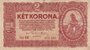 HUNGARY P.58 - 2 Korona 1920 Fine_7