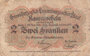 LUXEMBOURG P.28 - 2 Francs 1914-1918 (1919) VG small edge tear_7