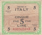 ITALY M.12a - 5 Lire 1943 Fine/VF_7