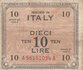 ITALY M.13a - 10 Lire 1943 Fine/VF_7