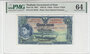 THAILAND P.26 - 1 Baht 1937 PMG 64_7