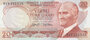 TURKEY P.187a - 20 Lira L.1970 (1974) UNC_7