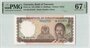 TANZANIA P.1a - 5 Shillings 1966 PMG 67 EPQ_7