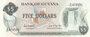 GUYANA P.22e - 5 Dollars ND 1989 UNC_7