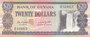 GUYANA P.27 - 20 Dollars ND 1989 UNC_7