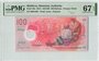 Maldives 100 Rufiyaa 2015 Pick 29a PMG Superb Gem UNC 67 EPQ Obverse