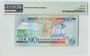 East Caribbean States 10 Dollars 2003 St. Kitts Pick 43k PMG Gem UNC 66 EPQ Reverse