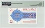 Suriname 2½ Dollars 2004 Pick 156 PMG Gem UNC 66 EPQ Reverse