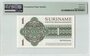 Suriname 1 Gulden 1986 Pick 116i PMG Superb Gem UNC 67 EPQ Reverse